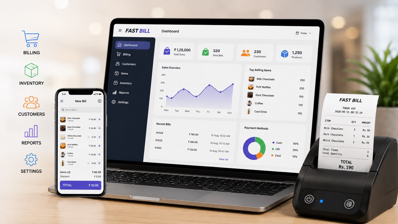 Fast Bill customized billing application